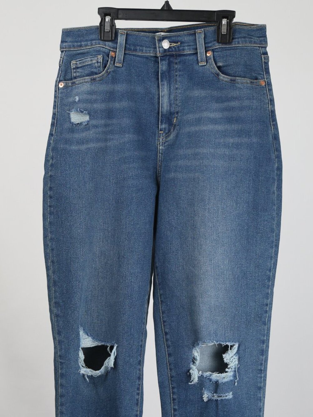 Levi Strauss Signature Gold Mom Jeans Distressed Women’s 29 - Picture 2 of 6